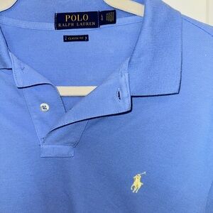 POLO RALPH LAUREN- Size Large, Light Blue Short Sleeved Polo